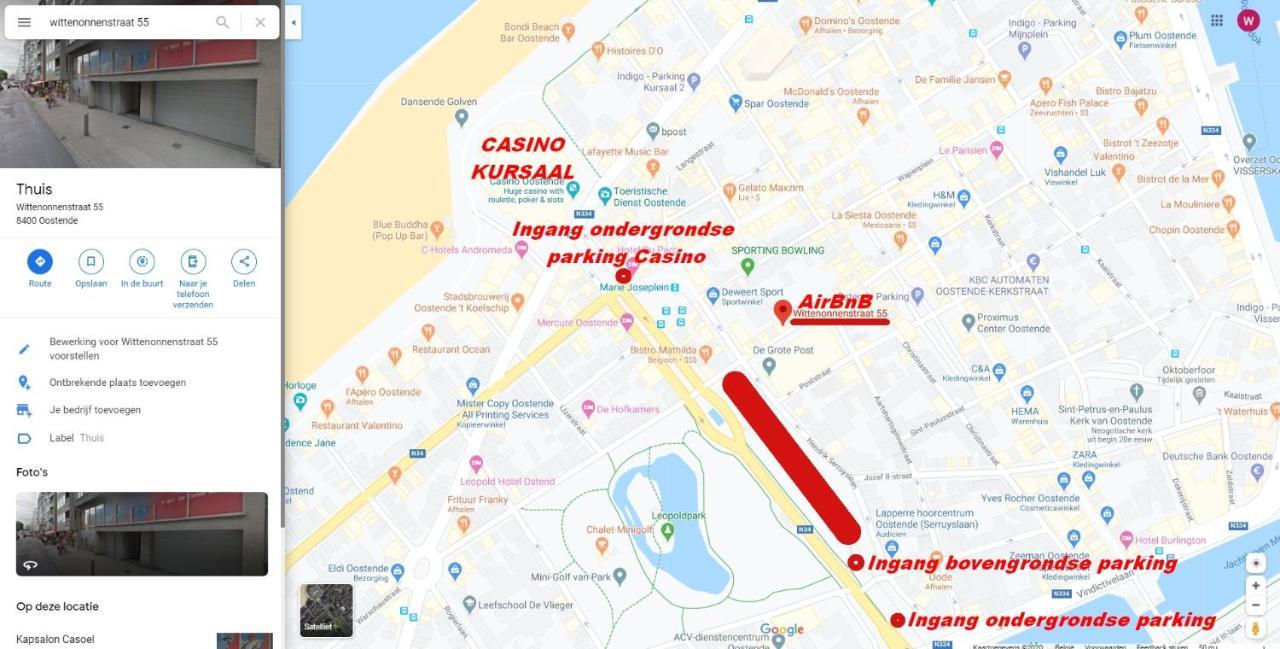 Vakantieappartement Emiel Centrum Oostende Met Garage エクステリア 写真